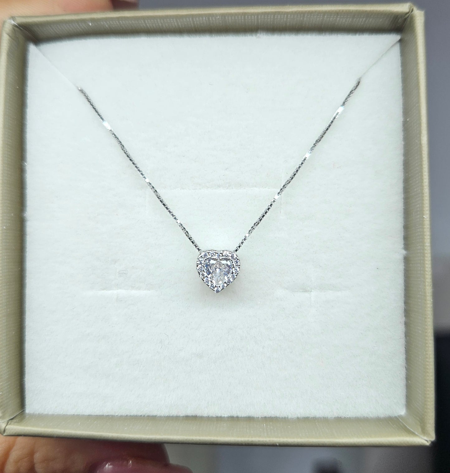 Collana cuore piccolo in argento 925