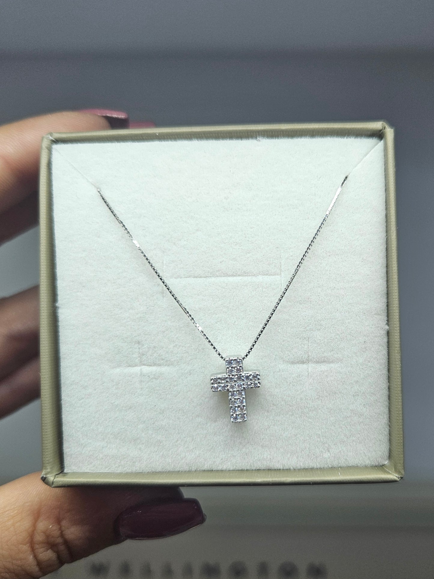 Collana croce in argento 925
