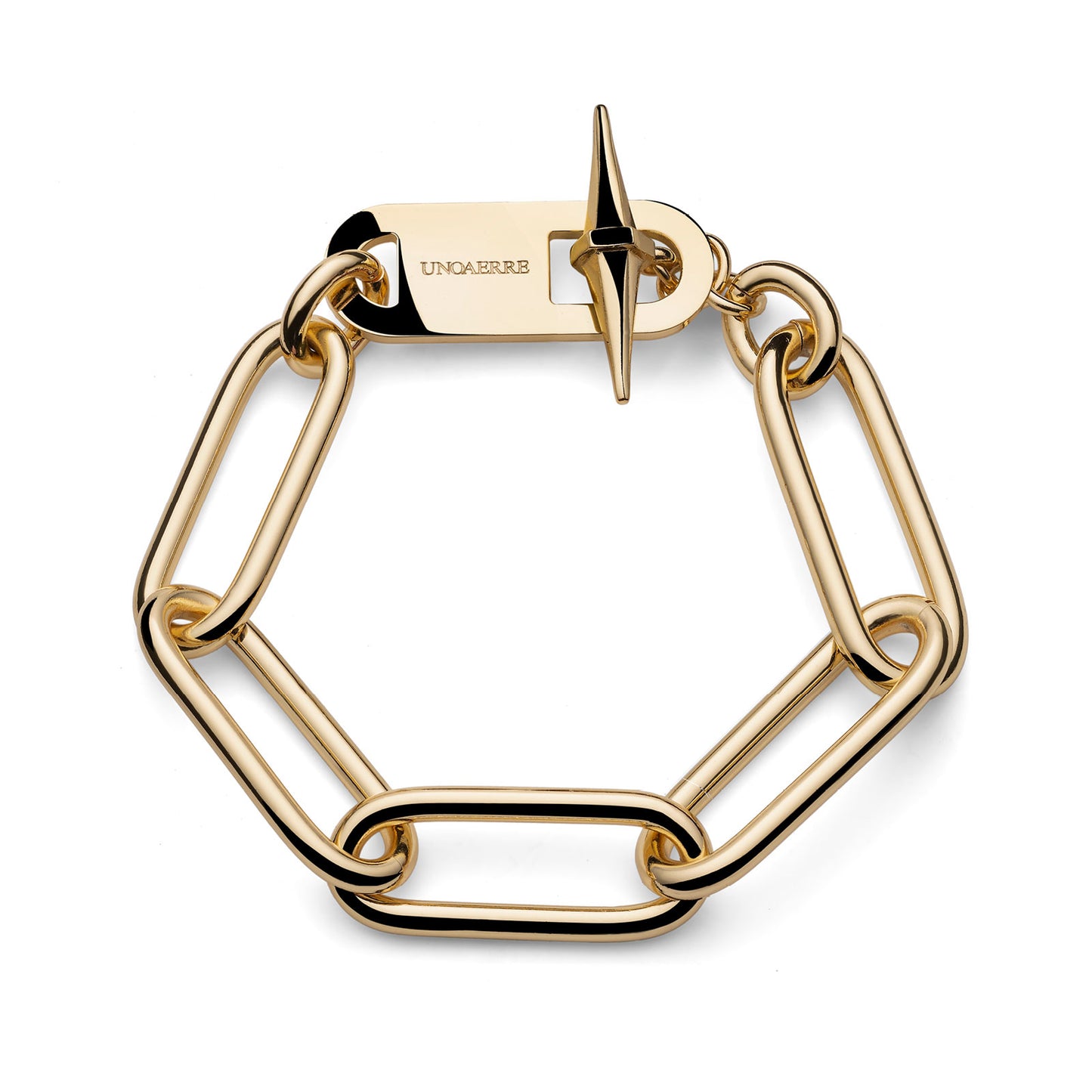 Bracciale forzatina dorato Unoaerre