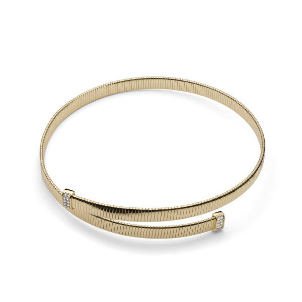 Collana Unaerre tubogas con zirconi