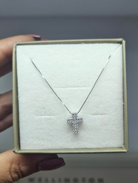 Collana croce in argento 925