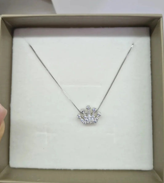 Collana corona in argento 925
